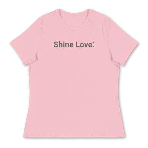 Shine Love. <br>Women's Short-Sleeve Crew, Relaxed Fit