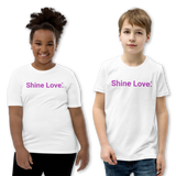 Shine Love. <br>Youth Short-Sleeve Crew