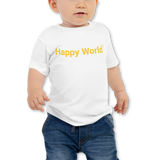 Happy World <br>Baby Short-Sleeve Crew