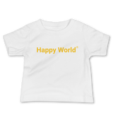 Happy World <br>Baby Short-Sleeve Crew